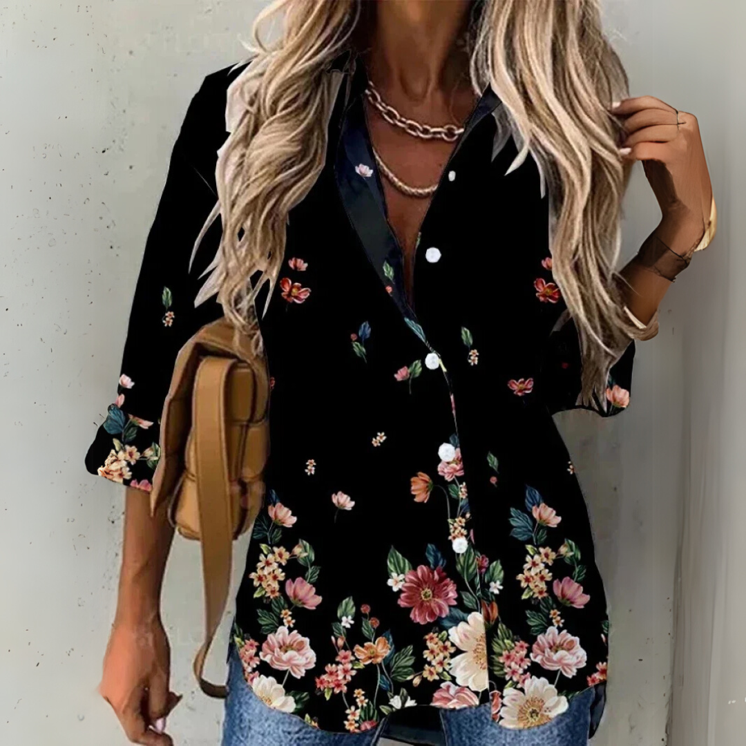 Eliza™ - Chic Contrast Blouse