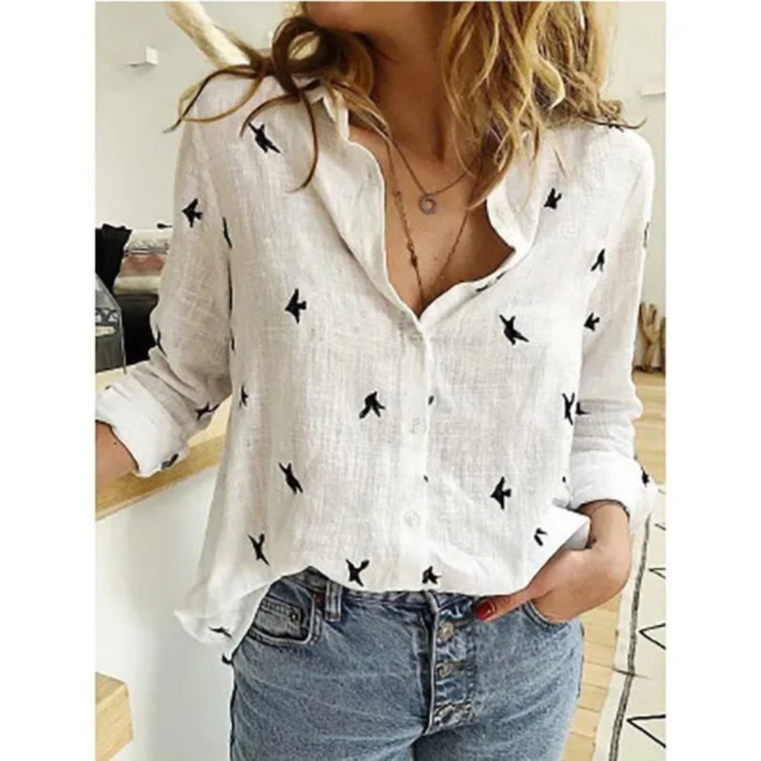 Chloe™ – Vintage Bloom Floral Blouse