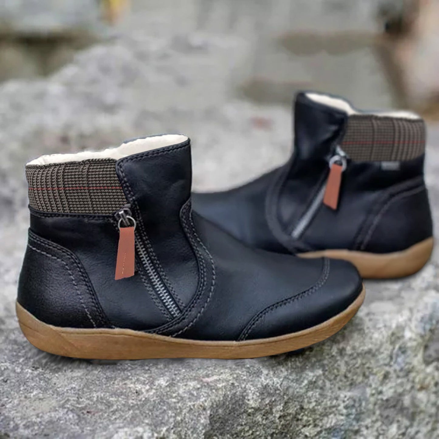Caroline™ | Waterproof Leather Boots Featuring Enhanced Foot Support