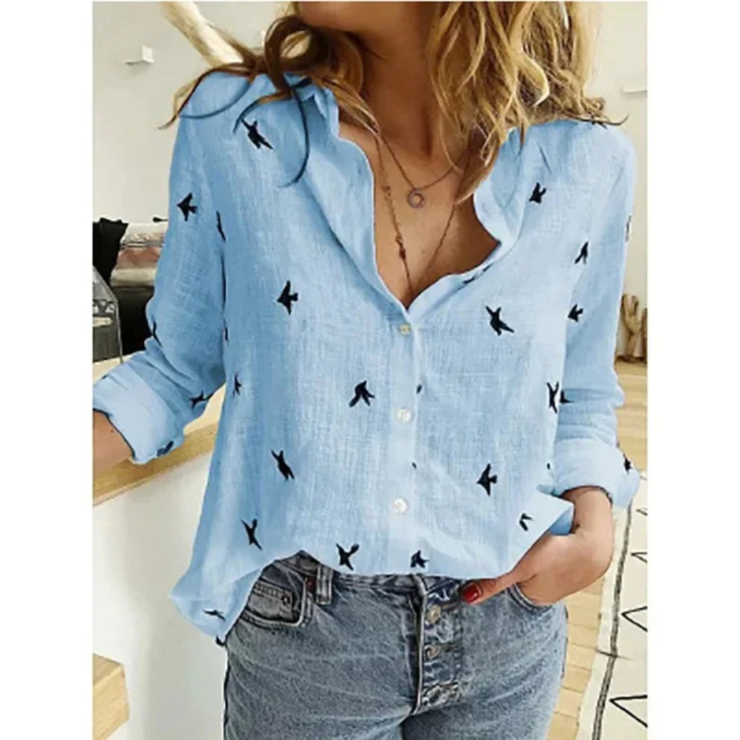 Chloe™ – Vintage Bloom Floral Blouse
