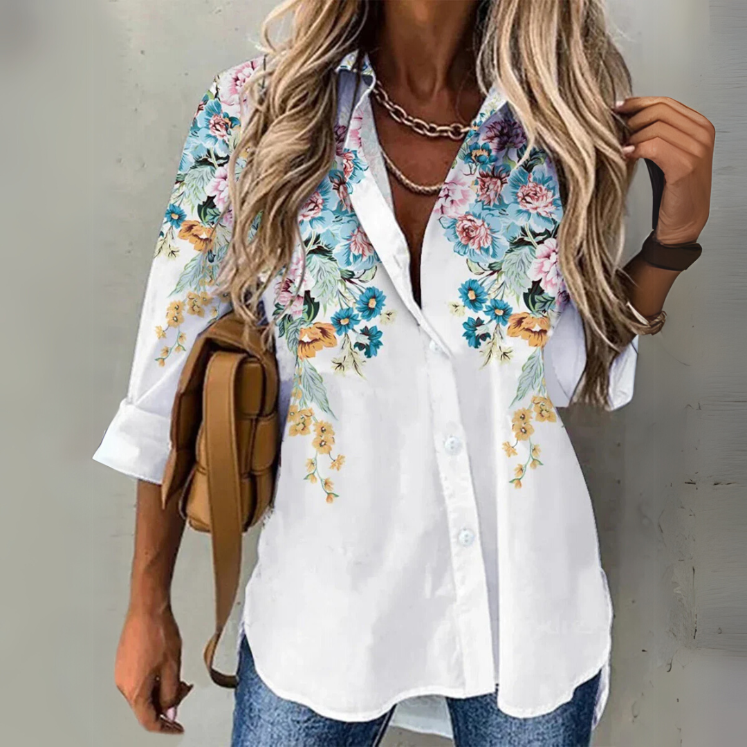 Eliza™ - Chic Contrast Blouse