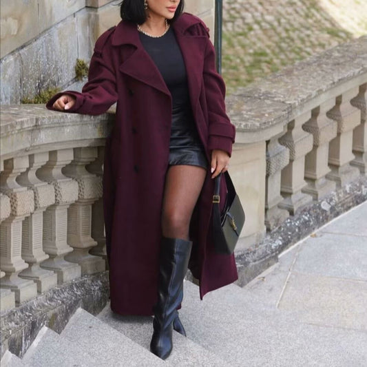 Burgundy Autumn Coat