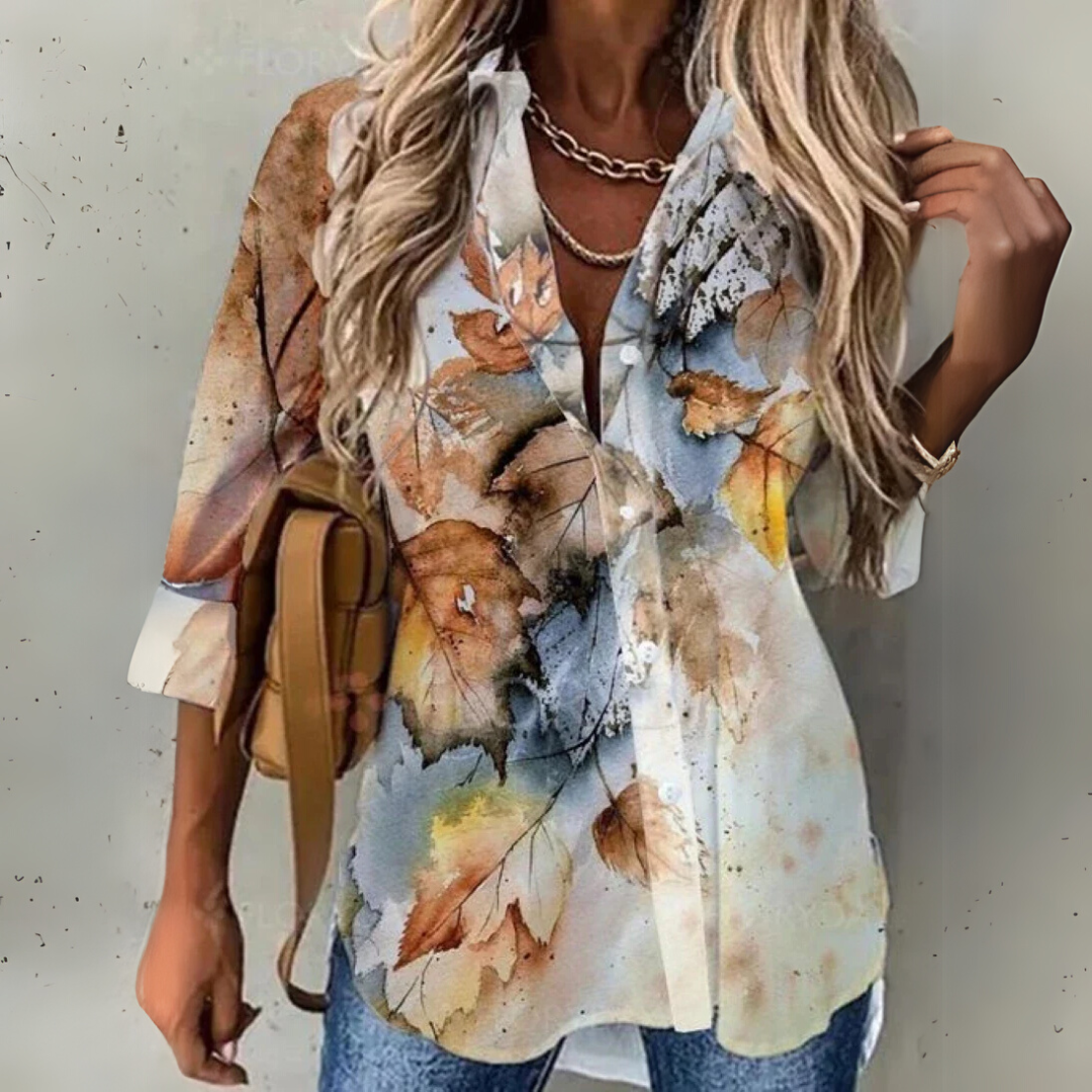 Eliza™ - Chic Contrast Blouse