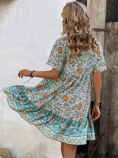 Zara™ | Floral Tie Back Dress
