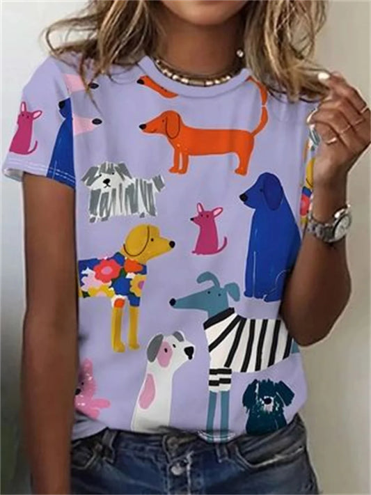 Avrille - Exclusive women's shirt with animal print