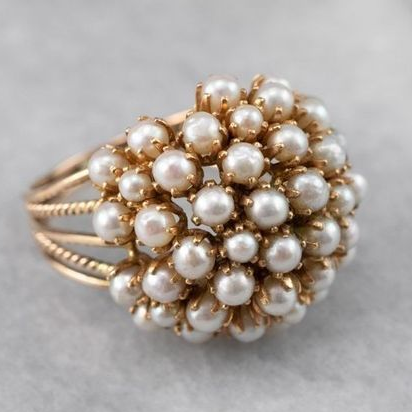 Zarah™ Inlaid Pearls Ring